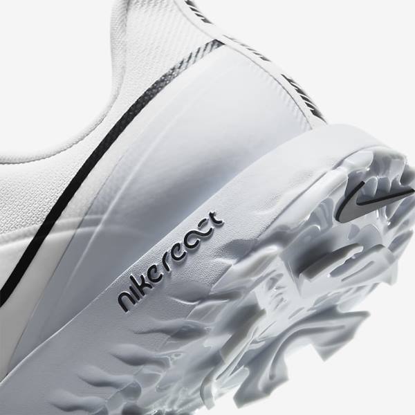 Nike React Infinity Pro Golfove Topanky Panske Biele Metal Platina Čierne | NK018OPT