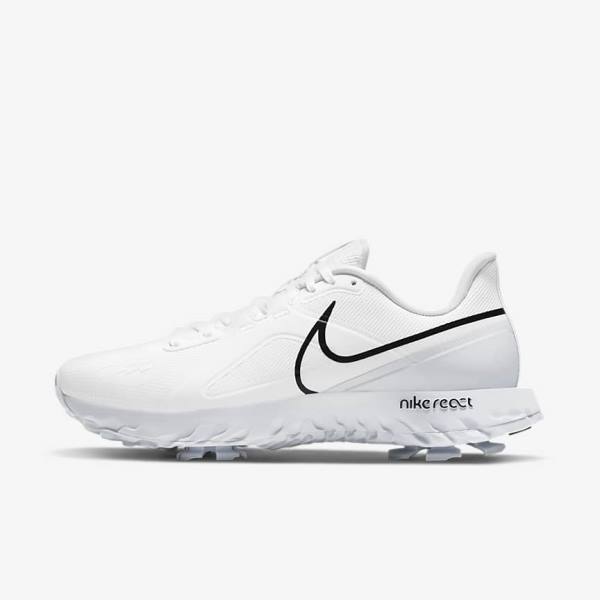 Nike React Infinity Pro Golfove Topanky Panske Biele Metal Platina Čierne | NK018OPT