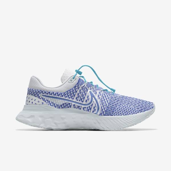 Nike React Infinity Run 3 By You Custom Cestne Bežecké Tenisky Damske Biele Modre Biele | NK024YMW