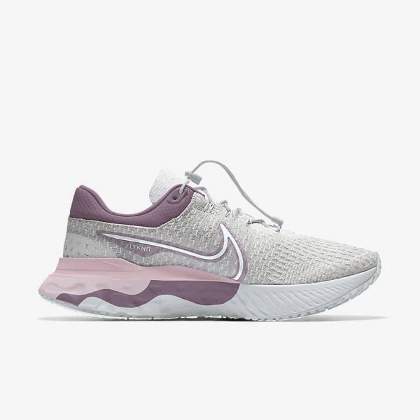 Nike React Infinity Run 3 By You Custom Cestne Bežecké Tenisky Damske Siva Platina Siva | NK453OBM