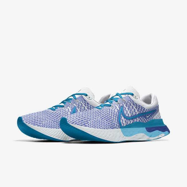 Nike React Infinity Run 3 By You Custom Cestne Bežecké Tenisky Panske Biele Modre Biele | NK571GAY