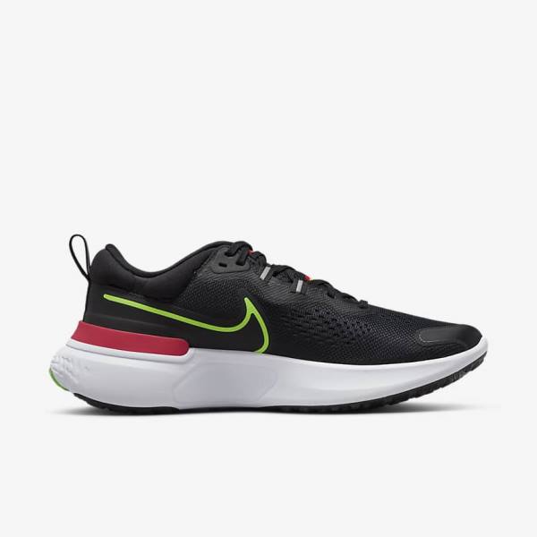 Nike React Miler 2 Cestne Bežecké Tenisky Panske Čierne Červené Biele Zelene | NK432HPY