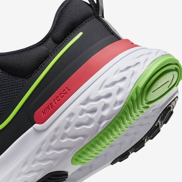 Nike React Miler 2 Cestne Bežecké Tenisky Panske Čierne Červené Biele Zelene | NK432HPY