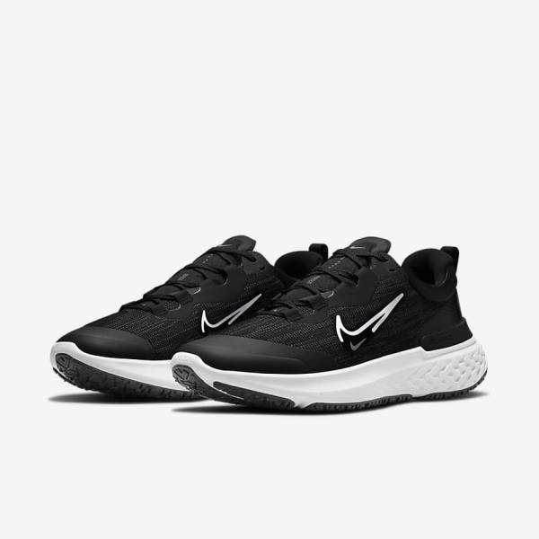 Nike React Miler 2 Shield Weatherised Cestne Bežecké Tenisky Panske Čierne Svetlo Siva Platina | NK149TKF