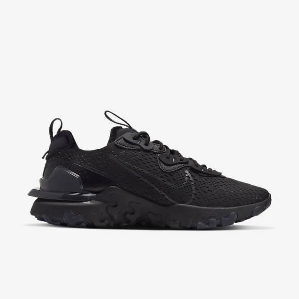 Nike React Vision Tenisky Panske Čierne Tmavo Siva | NK043OVU