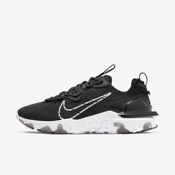 Nike React Vision Tenisky Panske Čierne Biele | NK690ECX