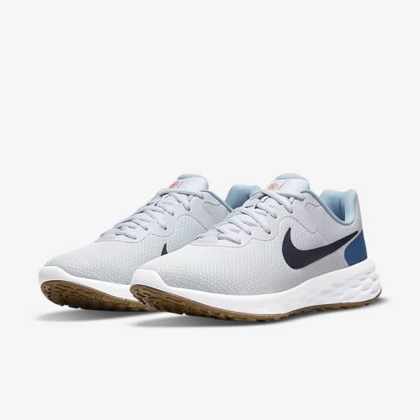 Nike Revolution 6 Next Nature Cestne Bežecké Tenisky Panske Platina Tmavo Modre Modre | NK248RDH