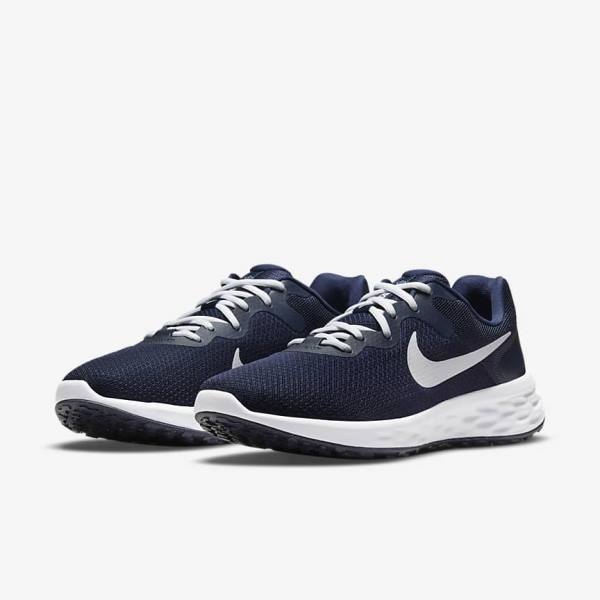 Nike Revolution 6 Next Nature Cestne Bežecké Tenisky Panske Námornícka Modrá Obsidian Biele | NK904JHP