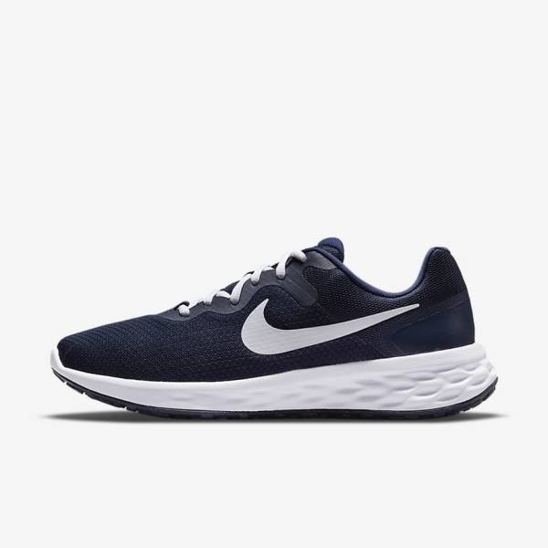 Nike Revolution 6 Next Nature Cestne Bežecké Tenisky Panske Námornícka Modrá Obsidian Biele | NK904JHP