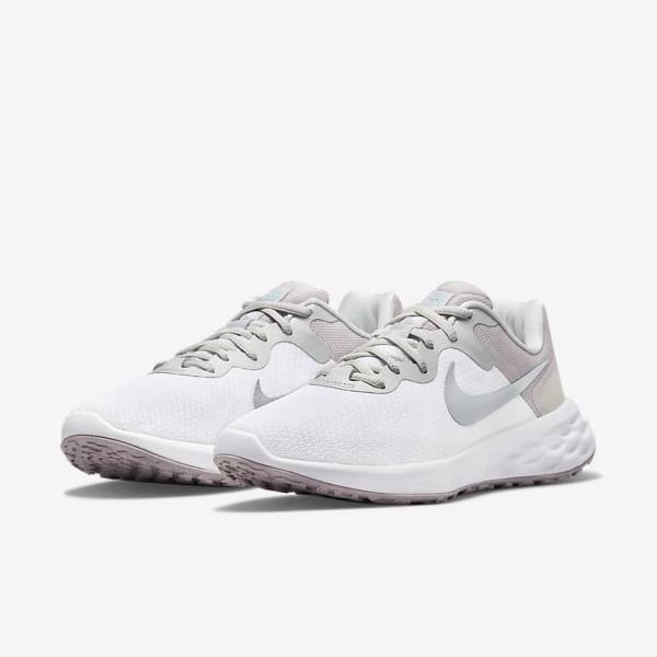 Nike Revolution 6 Next Nature Premium Cestne Bežecké Tenisky Damske Biele Siva | NK962JOC