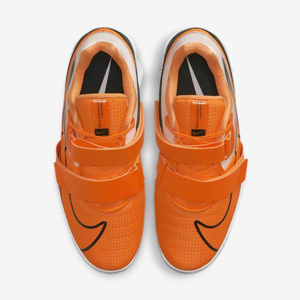 Nike Romaleos 4 Botasky Panske Oranžové Biele Čierne | NK408GRV