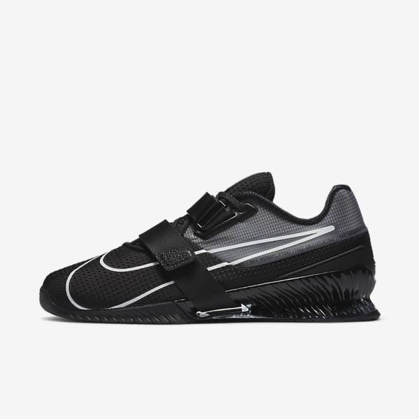 Nike Romaleos 4 Botasky Panske Čierne Biele | NK019FZI