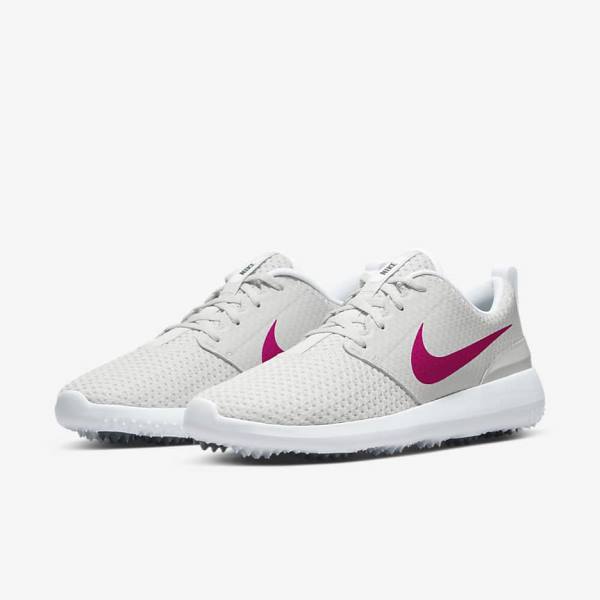 Nike Roshe G Golfove Topanky Damske Biele Čierne Ruzove | NK608GUR