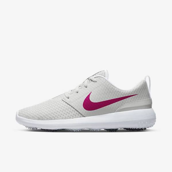 Nike Roshe G Golfove Topanky Damske Biele Čierne Ruzove | NK608GUR