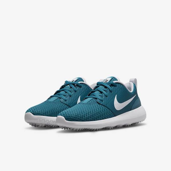 Nike Roshe G Jr. Golfove Topanky Detske Čierne Biele | NK432FDT