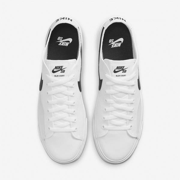 Nike SB BLZR Court Skate Tenisky Damske Biele Čierne Čierne | NK089CHU