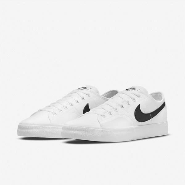 Nike SB BLZR Court Skate Tenisky Damske Biele Čierne Čierne | NK089CHU