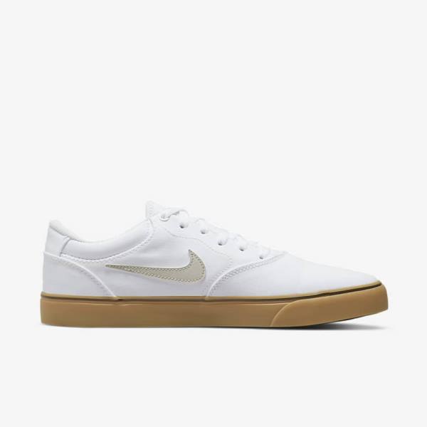 Nike SB Chron 2 Platene Skate Tenisky Panske Biele Svetlo Hnede Svetlo Béžové | NK487JCT