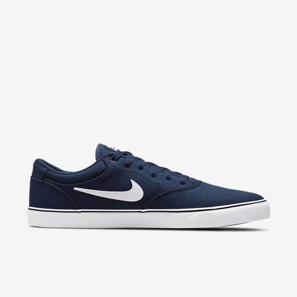 Nike SB Chron 2 Platene Skate Tenisky Panske Námornícka Modrá Námornícka Modrá Čierne Biele | NK875ARZ