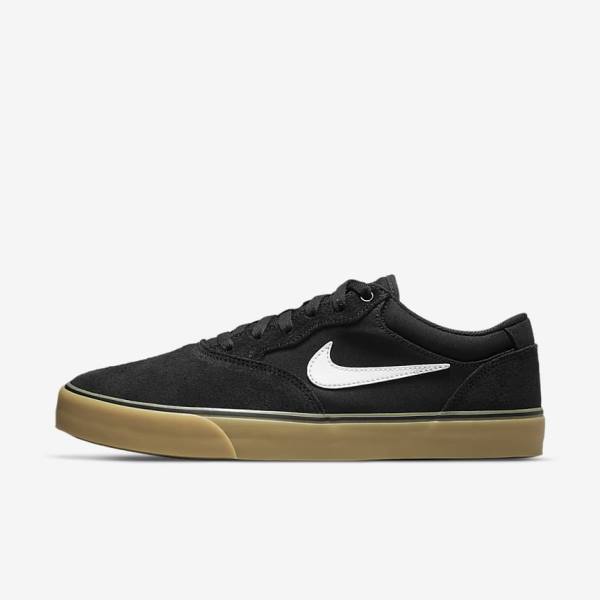 Nike SB Chron 2 Skate Tenisky Damske Čierne Svetlo Hnede Biele | NK610VFI