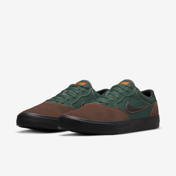 Nike SB Chron 2 Skate Tenisky Panske Svetlo Čokoláda Zelene Oranžové Čierne | NK892PYA