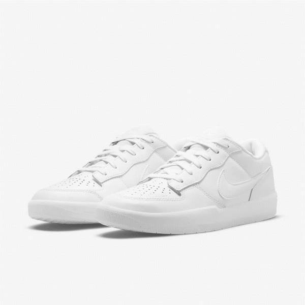 Nike SB Force 58 Premium Skate Tenisky Panske Biele | NK632VEA