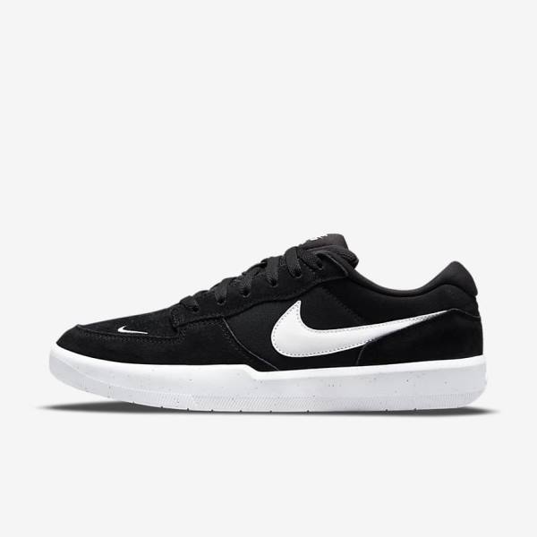 Nike SB Force 58 Skate Tenisky Damske Čierne Biele | NK954ABX