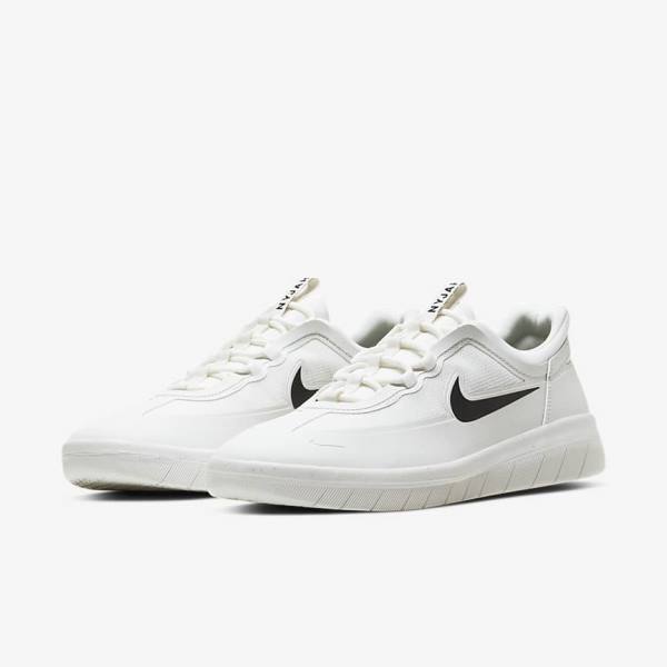 Nike SB Nyjah Free 2 Skate Tenisky Damske Biele Čierne | NK719QAS