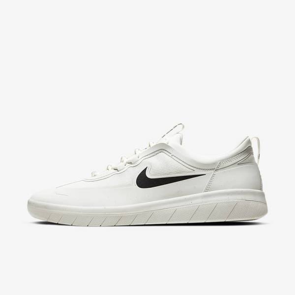 Nike SB Nyjah Free 2 Skate Tenisky Damske Biele Čierne | NK719QAS