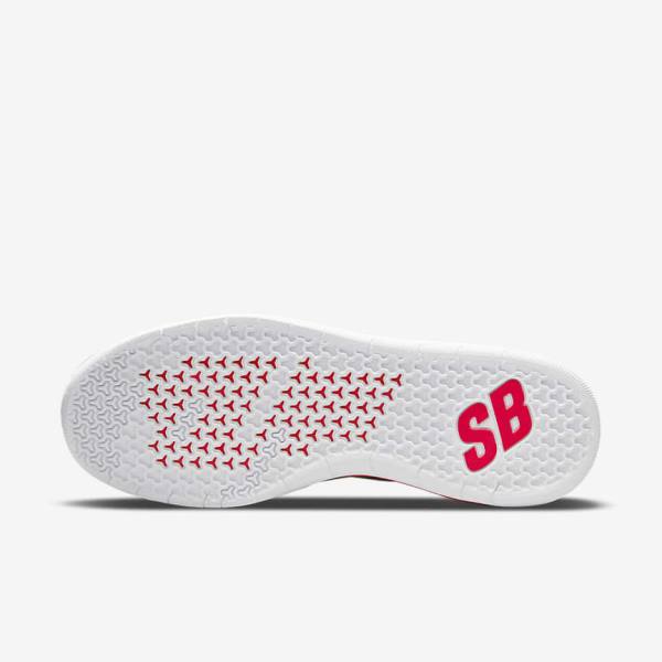 Nike SB Nyjah Free 2 Skate Tenisky Panske Siva Biele Svetlo Červené Čierne | NK510UDW