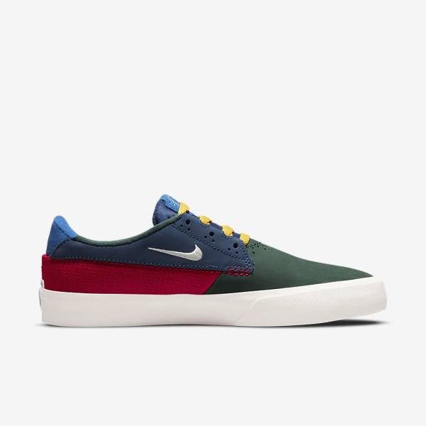 Nike SB Shane Skate Tenisky Damske Zelene Červené Námornícka Modrá | NK068SYP