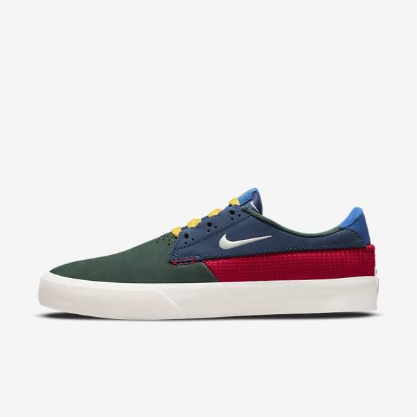 Nike SB Shane Skate Tenisky Damske Zelene Červené Námornícka Modrá | NK068SYP