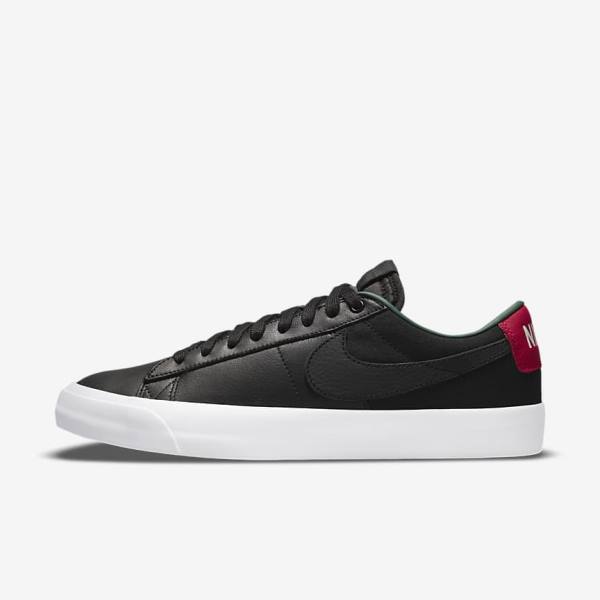 Nike SB Zoom Blazer Low Pro GT Premium Skate Tenisky Damske Čierne Červené Čierne | NK438HGO