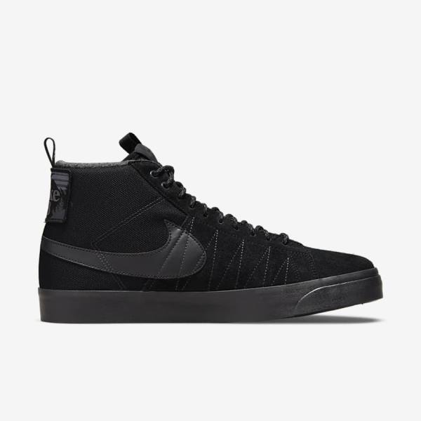 Nike SB Zoom Blazer Stredne Premium Skate Tenisky Damske Čierne Tmavo Siva | NK429AMY