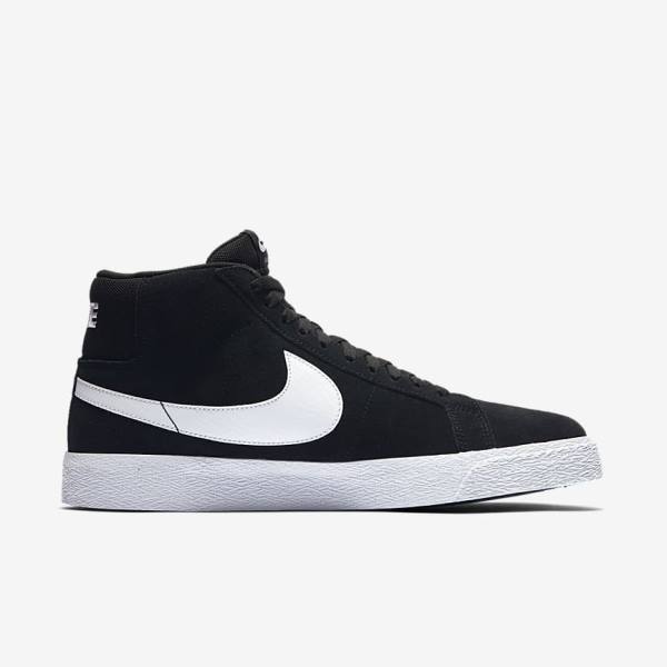 Nike SB Zoom Blazer Stredne Skate Tenisky Damske Čierne Biele | NK584VMB