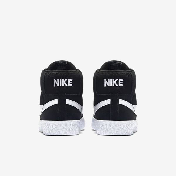 Nike SB Zoom Blazer Stredne Skate Tenisky Damske Čierne Biele | NK584VMB