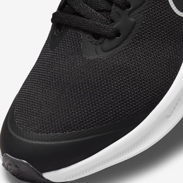 Nike Star Runner 3 Older Cestne Bežecké Tenisky Detske Čierne Tmavo Siva | NK379XHN