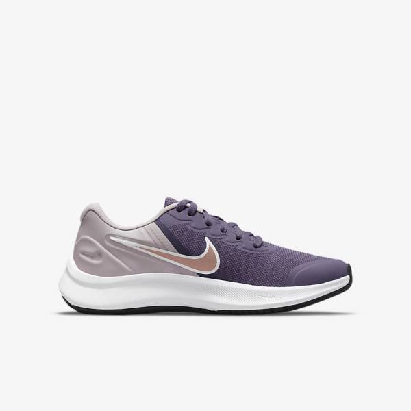 Nike Star Runner 3 Older Cestne Bežecké Tenisky Detske Nachový Siva Metal Červené Hnede | NK967KYC