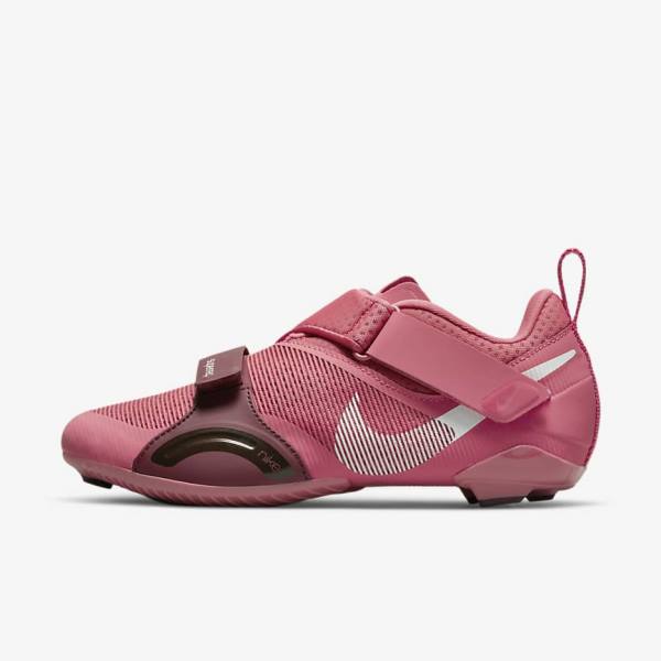 Nike SuperRep Cycle Indoor Cycling Botasky Damske Ruzove Metal Svetlo Ruzove | NK836AOI