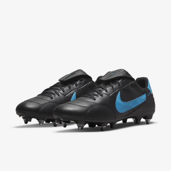 Nike The Premier 3 SG-PRO Anti-Clog Traction Soft-Ground Kopačky Panske Čierne Modre | NK702PYI