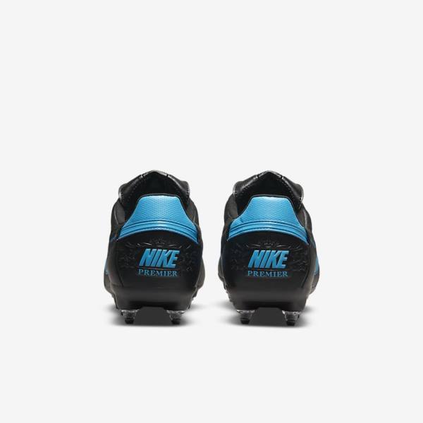 Nike The Premier 3 SG-PRO Anti-Clog Traction Soft-Ground Kopačky Panske Čierne Modre | NK702PYI