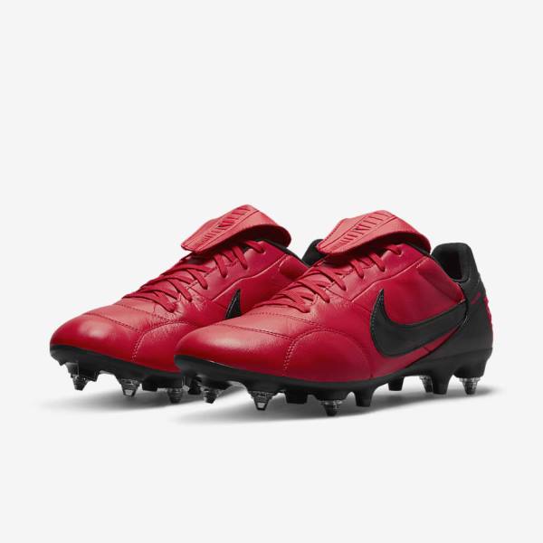 Nike The Premier 3 SG-PRO Anti-Clog Traction Soft-Ground Kopačky Panske Červené Čierne | NK749EHR