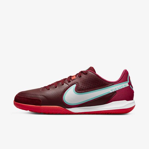 Nike Tiempo Legend 9 Academy IC Indoor-Court Kopačky Damske Červené Svetlo Červené Biele | NK760FDE