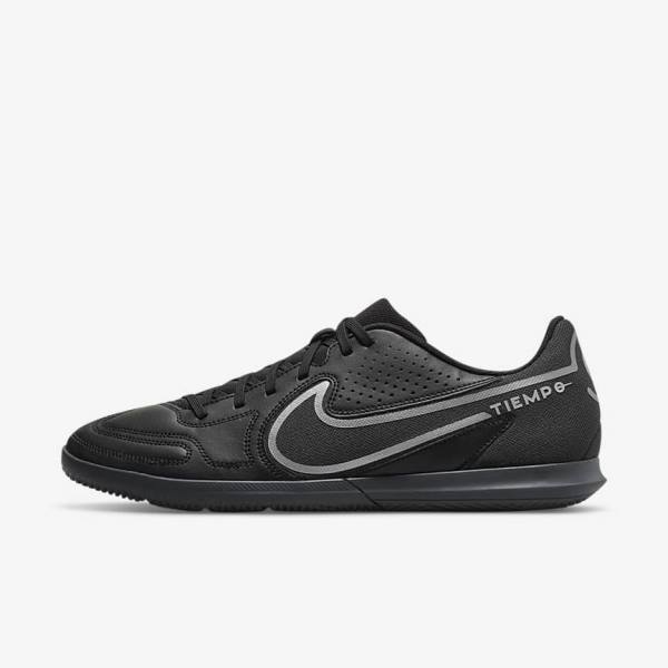 Nike Tiempo Legend 9 Club IC Indoor-Court Kopačky Panske Čierne Tmavo Siva | NK015GKL