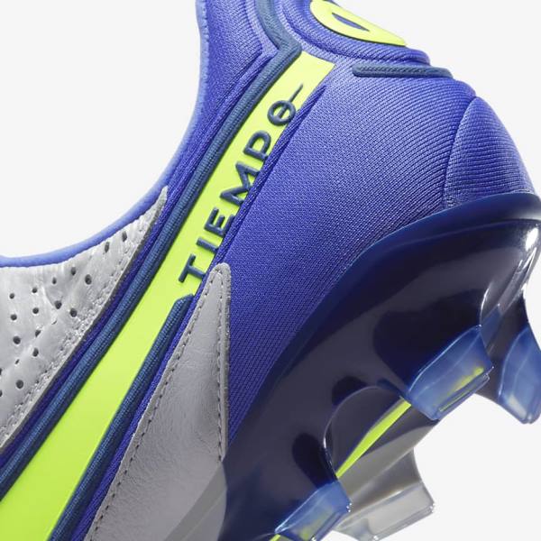 Nike Tiempo Legend 9 Elite FG Firm-Ground Kopačky Damske Siva Modre | NK103TLF