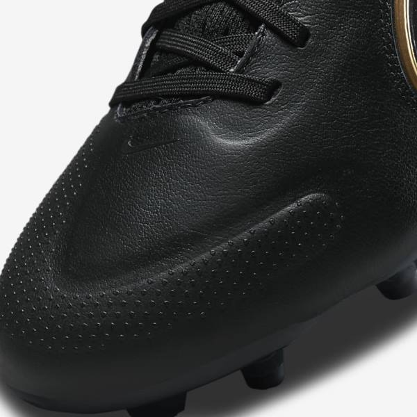 Nike Tiempo Legend 9 Pro FG Firm-Ground Kopačky Damske Čierne Tmavo Siva Metal Zlate Metal Tmavo Siva | NK076XER