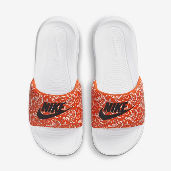 Nike Victori One Print Slapky Damske Oranžové Biele Čierne | NK394FXL