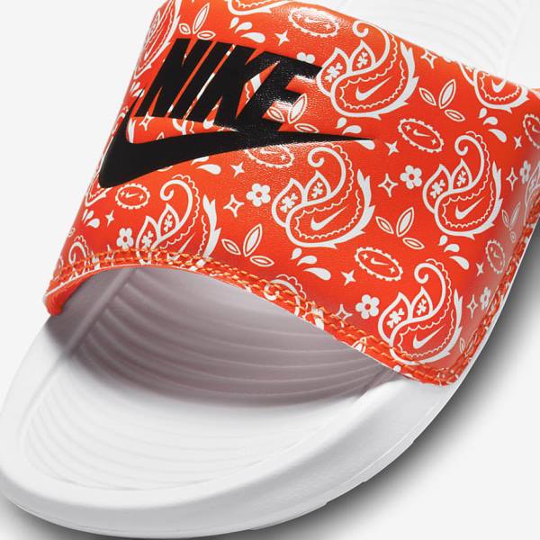 Nike Victori One Print Slapky Damske Oranžové Biele Čierne | NK394FXL