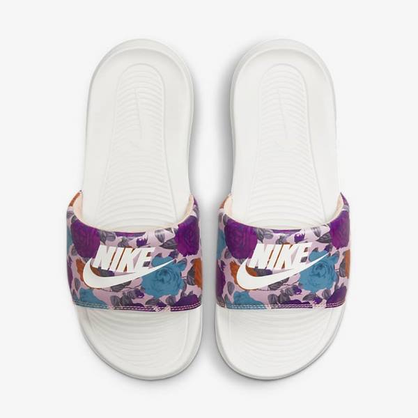 Nike Victori One Print Slapky Damske Ruzove Ruzove Žlté | NK615LRS