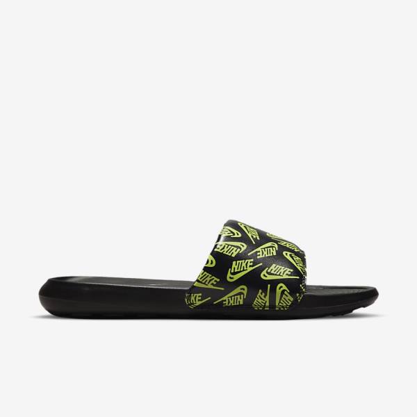 Nike Victori One Printed Slapky Panske Čierne | NK513QCT